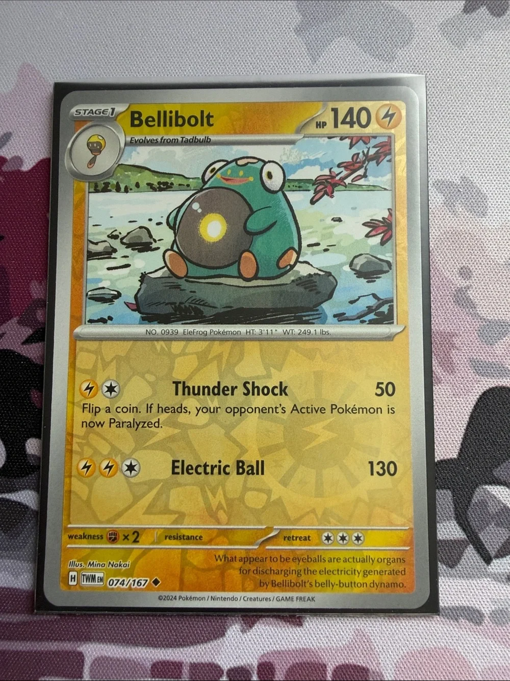 Tadbulb & Bellibolt Pokémon Evolution Card Lot ⚡ Reverse Holo | 3 Cards ✨5/$25✨